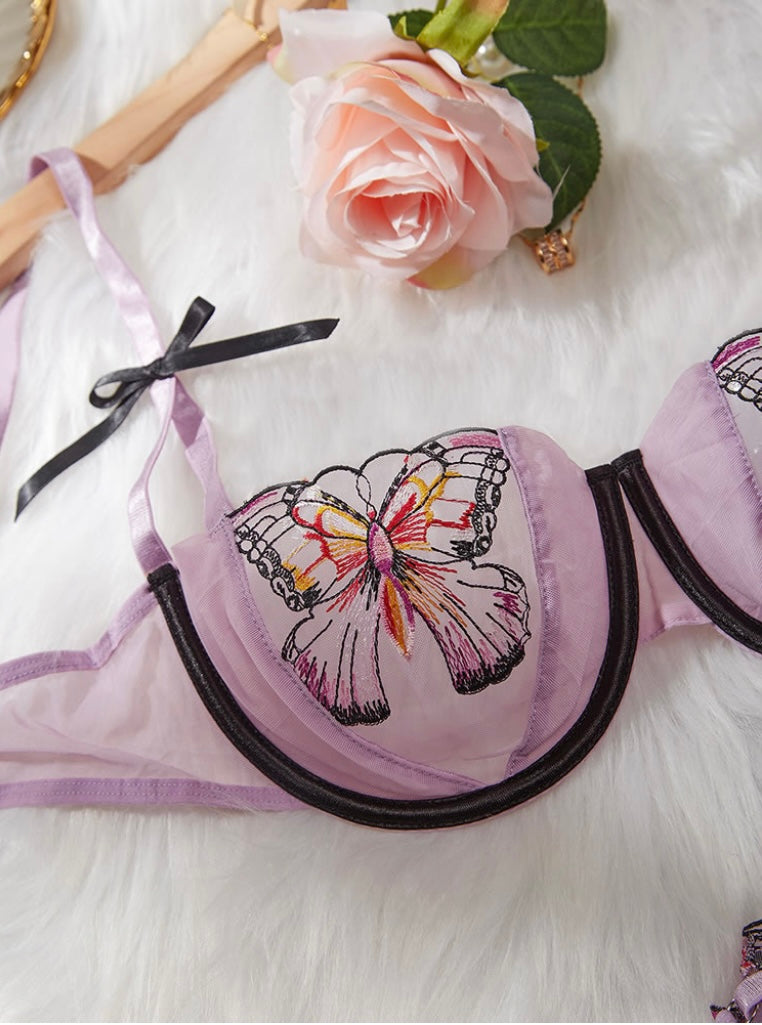 Butterfly Bloom 2-Piece Lingerie Set