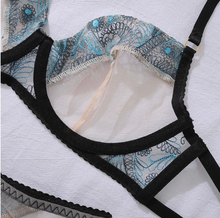 Blue Eden Lingerie Set