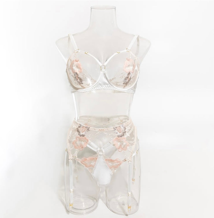 Ivory Petal Lingerie Set