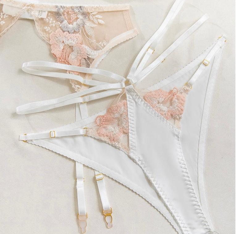 Ivory Petal Lingerie Set