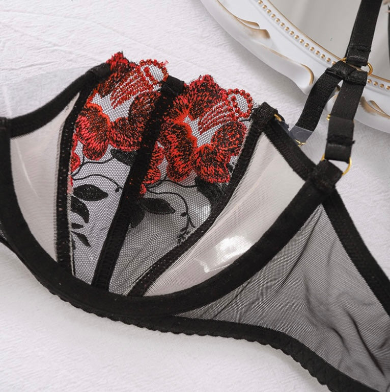 Scarlet Whisper Lingerie Set