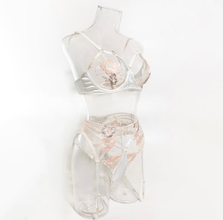 Ivory Petal Lingerie Set