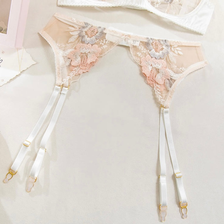 Ivory Petal Lingerie Set