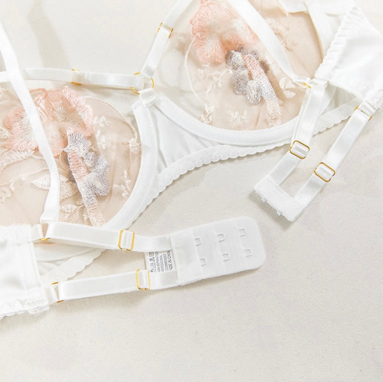 Ivory Petal Lingerie Set