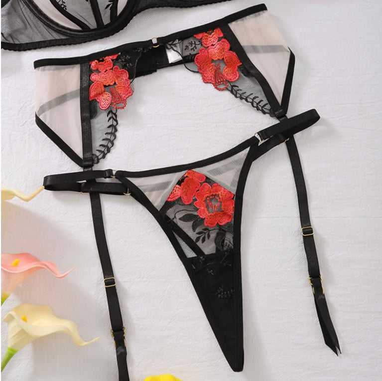 Scarlet Whisper Lingerie Set